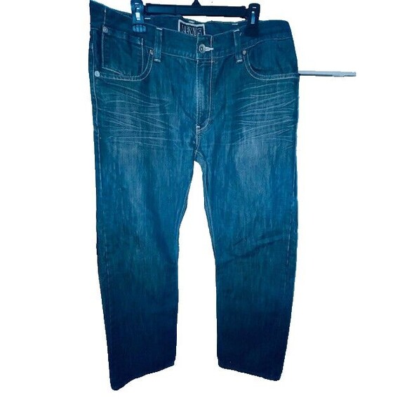 Levis 514 Mens Jeans 38x32 Blue Denim Slim Straight Medium Wash Retro Pockets - Picture 3 of 16